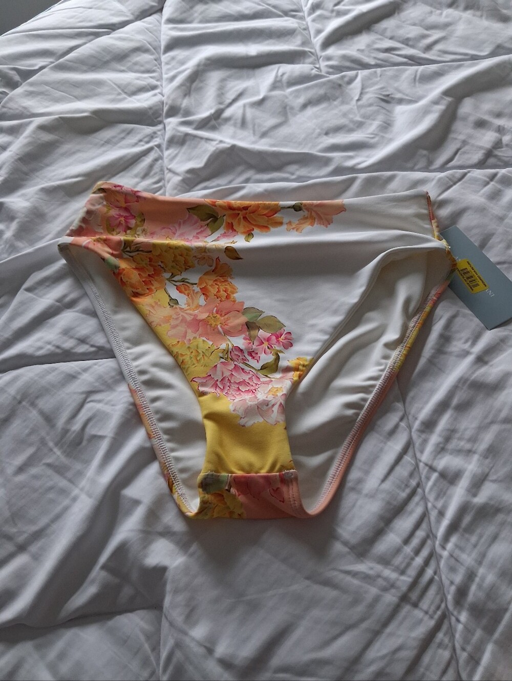 Antonio Melani High Waist Floral Bikini Bottom Size Large NWT